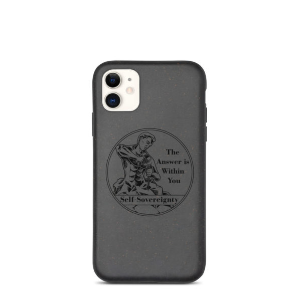 Biodegradable phone case - The Answer is Within You